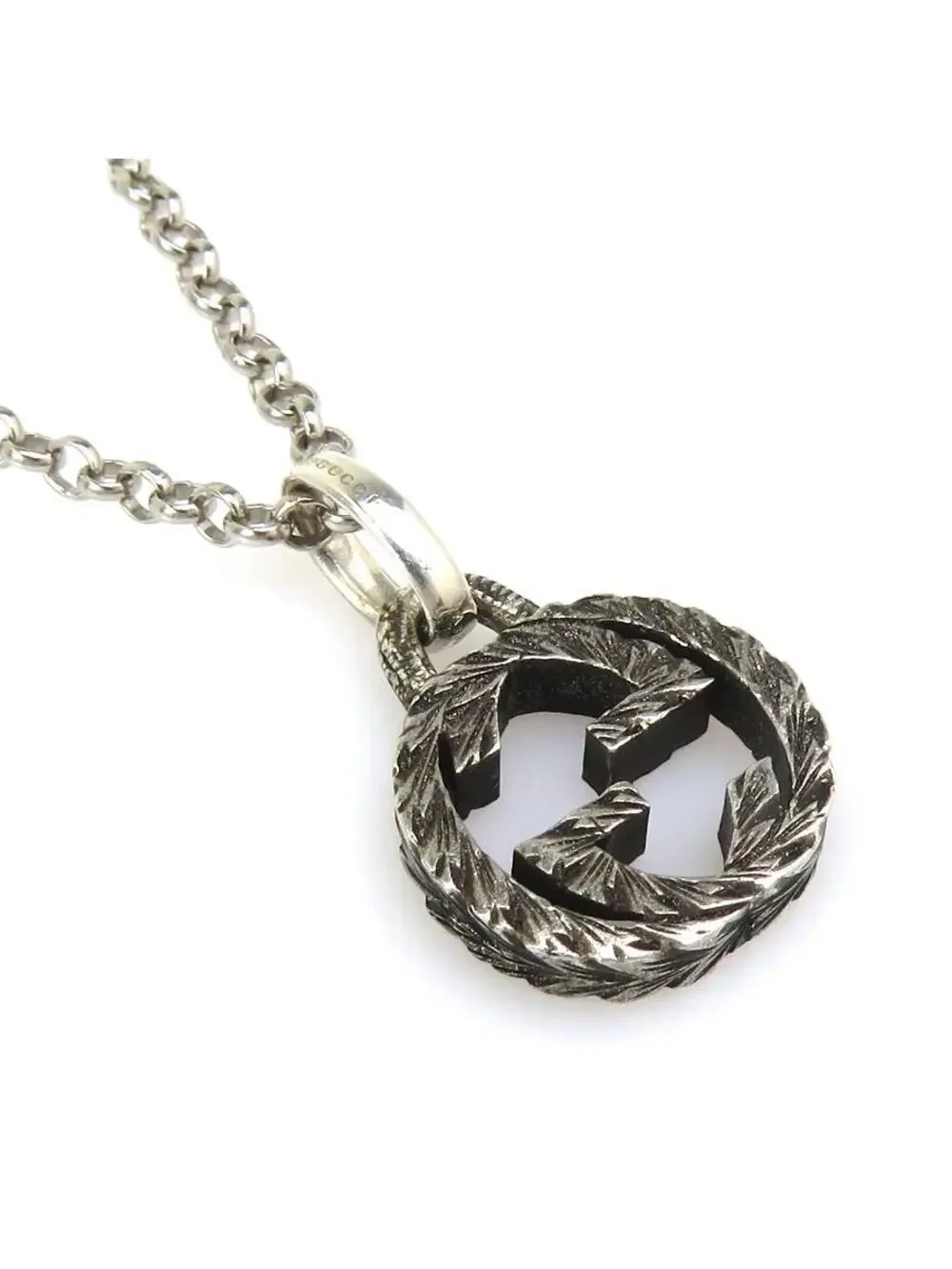 Auth Gucci Interlocking G Necklace #329689G19B